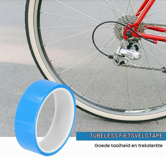 Tubeless-Felgenband 21 mm x 10 Meter blau selbstklebend – luftdichtes Felgenband – Fahrradzubehör