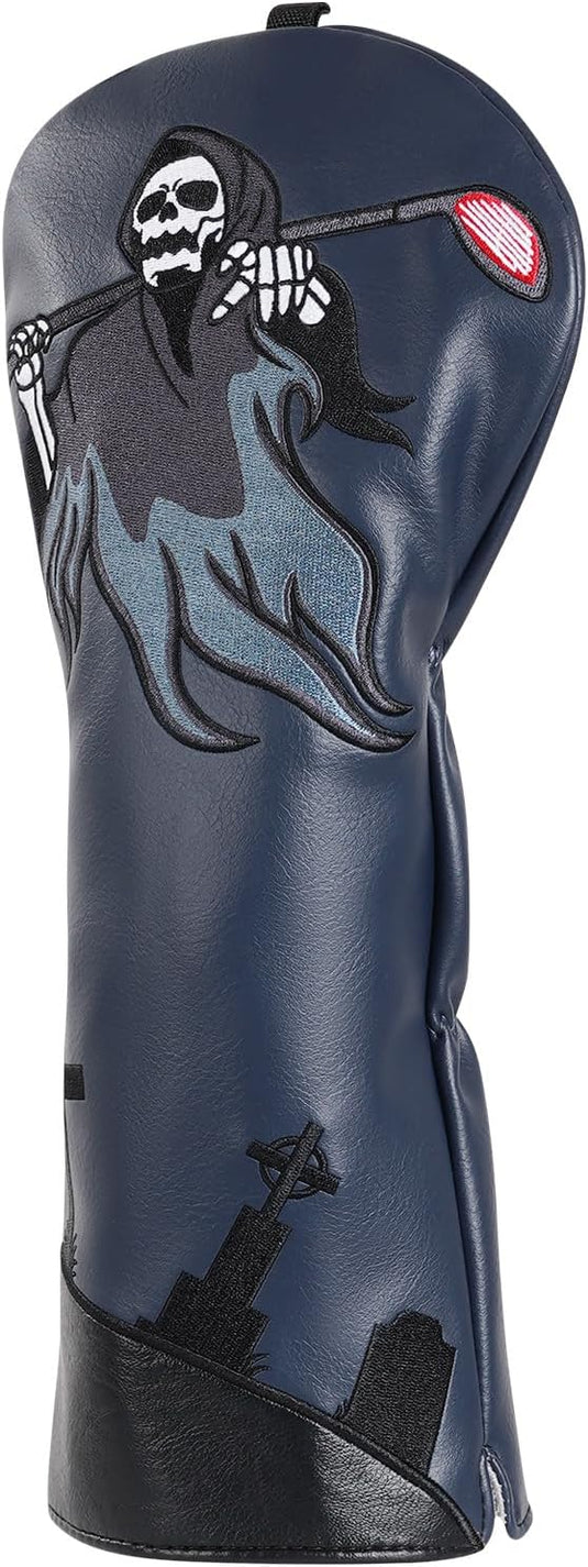 Golfclub beschermhoes van kunstleer met camouflage borduurwerk voor drivers tot 460cc – golfclubhoes – driverbescherming