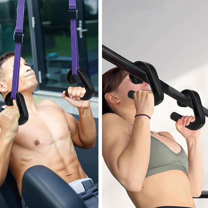 Chargez l'image dans la visionneuse de la galerie, Neutrale D-grepen 2 stuks voor optrekstang en kabeltraining – pull-up handgrepen – fitness accessoires
