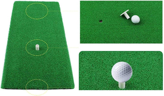 Rubberen golftees voor oefenmat in 5 maten – wit