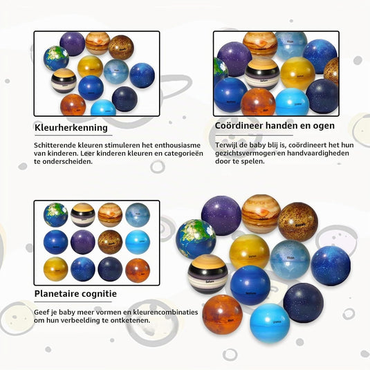 Mini schuimballen 12 stuks zachte sportballen van PU – stressballen – speelballen