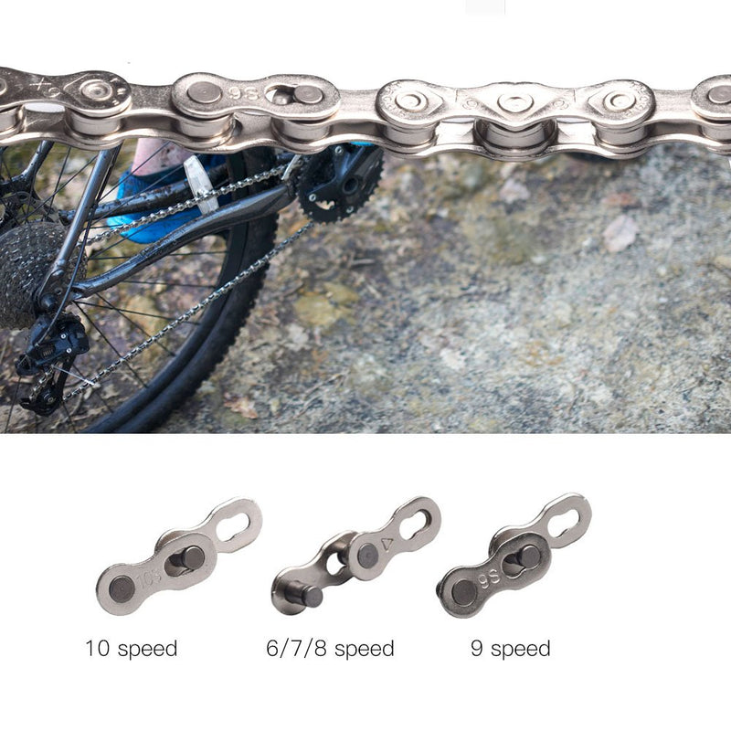 Laad afbeelding in Galerijviewer, Fiets-kettingslot, 5 paar kettingslot fietsketting fietsketting fietsketting, voor 6 7 8 9 10 snelkoppeling (geen standaard 10 snelheid)
