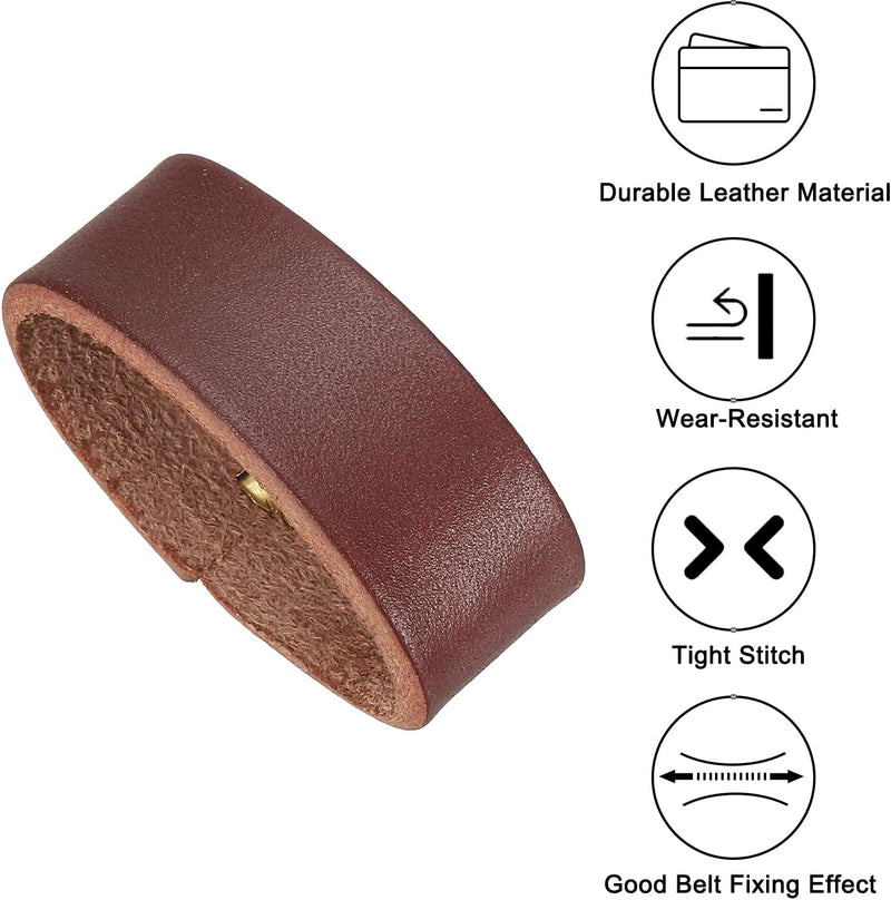 Laad afbeelding in Galerijviewer, Leren riemlussen 2 stuks voor riemen 38-40 mm – riemhouders – vervangende keeper loops
