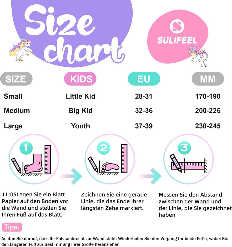 Load image into Gallery viewer, SULIFEEL Rainbow Unicorn Verstelbare zwarte rolschaatsen voor kinderen, met lichtgevende wielen, voor jongens
