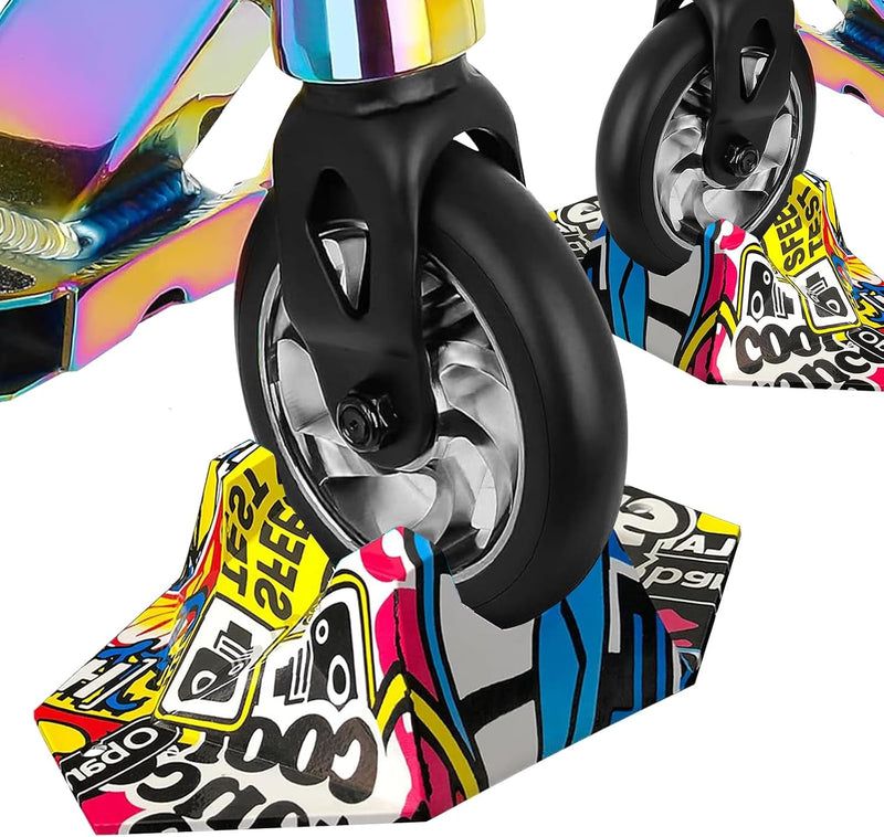 Load image into Gallery viewer, Universele stuntstepstandaard, stepstandaard, voor Pro Stunt Scooter, e-scooter/stuntstep, trick step, freestyle step, 95 mm tot 125 mm wielen
