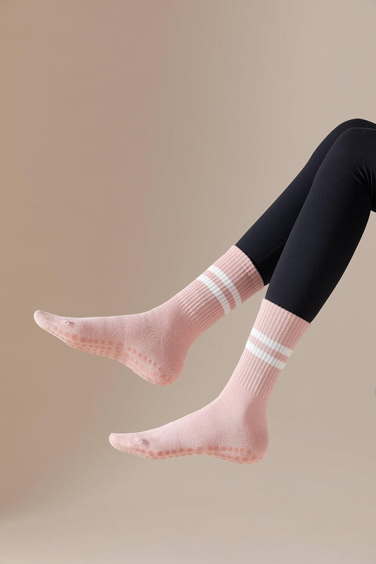 Pilates antislip sokken 3 paar met siliconen grip – yoga sokken – fitness sokken