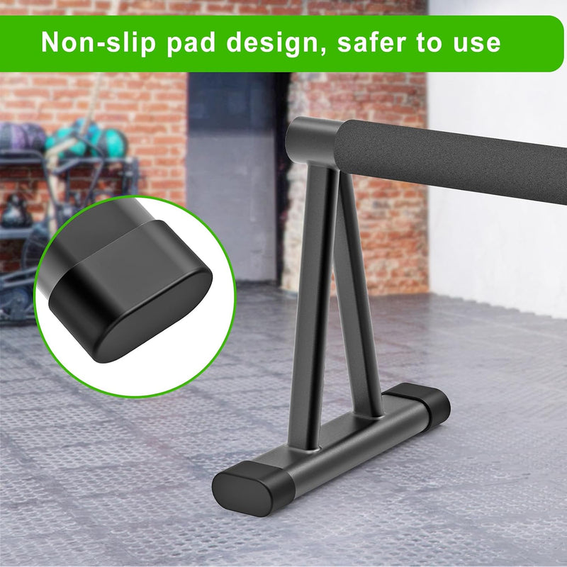Laden Sie das Bild in Galerie -Viewer, Hoge parallettes 24 cm met antislip en gevoerde handgrepen tot 300 kg – push-up bars – calisthenics
