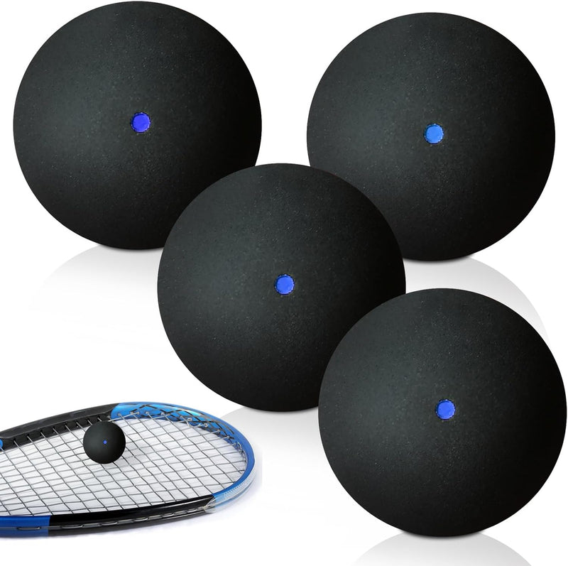 Load image into Gallery viewer, Squashballen set van 4 zwart 38 mm
