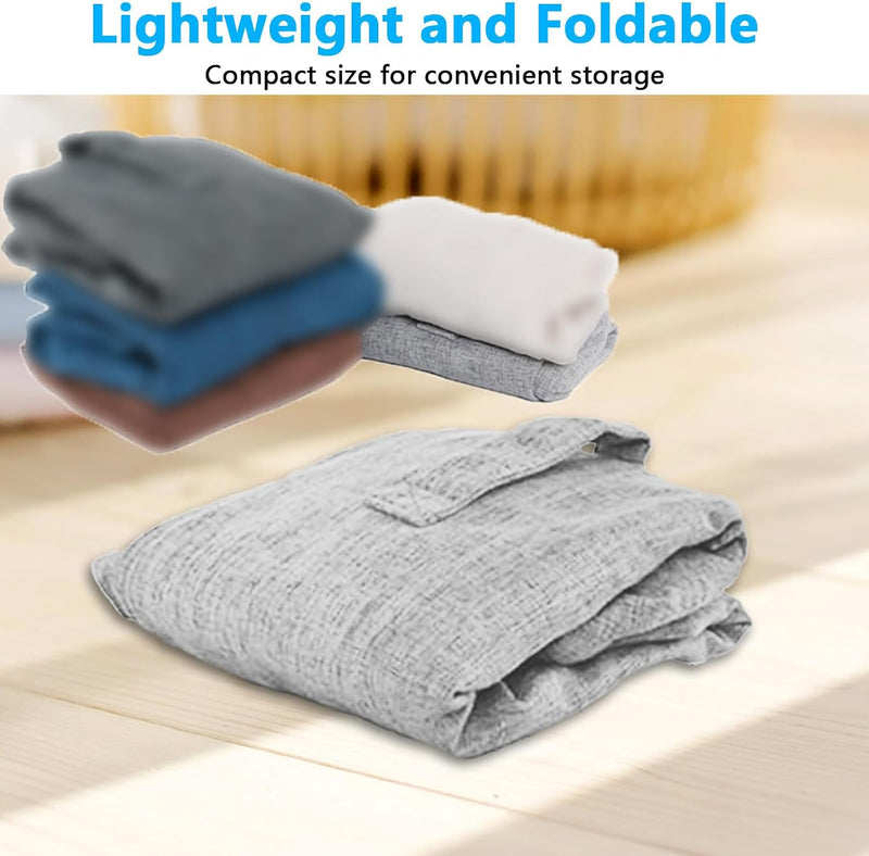 Laden Sie das Bild in Galerie -Viewer, Yogabal hoes 55 cm van katoen-linnen – antislip balcover – wasbaar – bescherming
