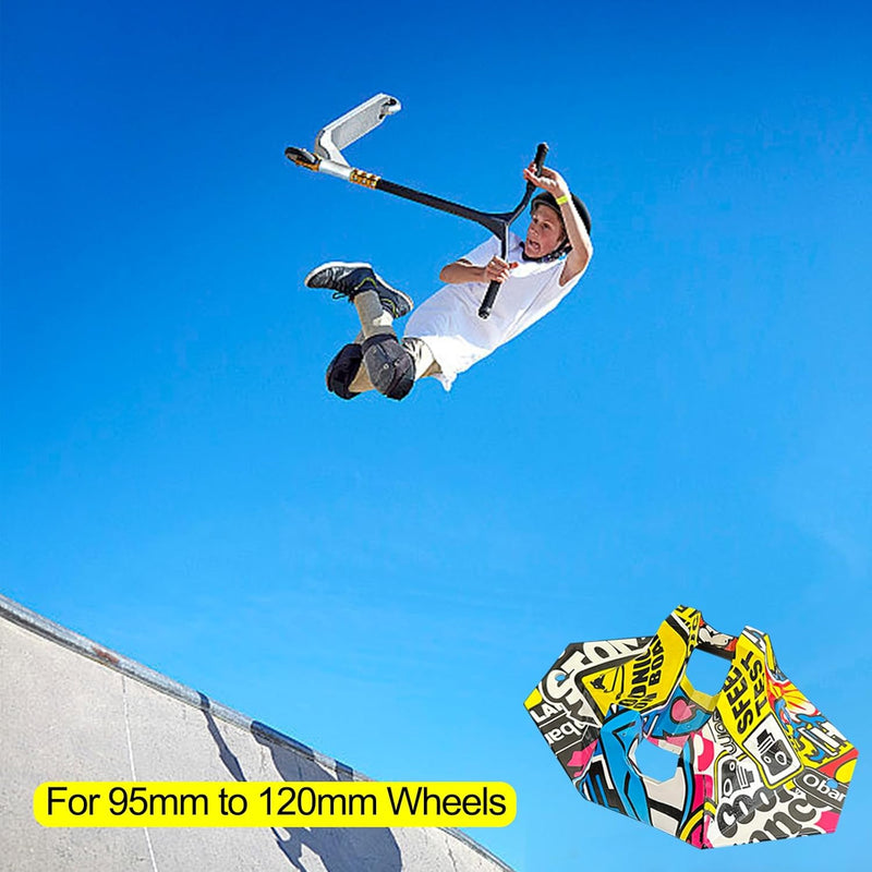Load image into Gallery viewer, Universele stuntstepstandaard, stepstandaard, voor Pro Stunt Scooter, e-scooter/stuntstep, trick step, freestyle step, 95 mm tot 125 mm wielen

