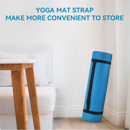 Yogamat NBR antislip groen met draagriem