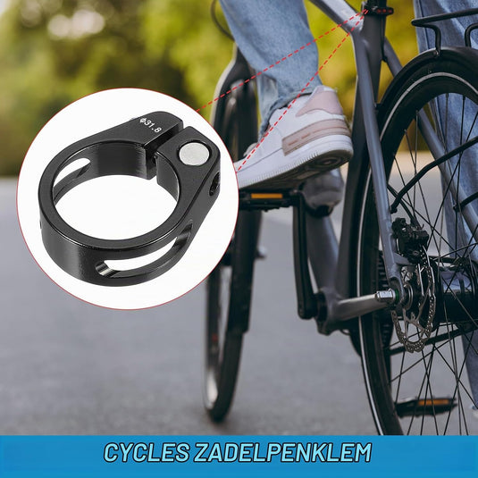 Fiets zadelpenklem 34,9 mm (2 stuks) - Aluminium zitbuis klem - Zadelpen klem mountainbike & racefiets