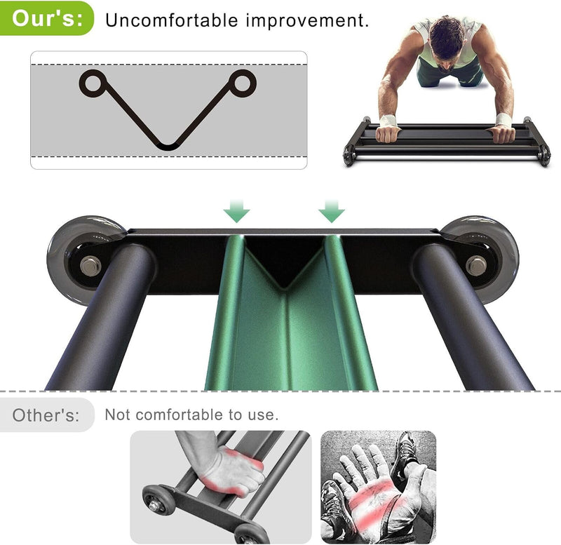 Laad afbeelding in Galerijviewer, Hamstring roller met V-vormige voetsteun en soepele wielen – glute trainer – core trainer
