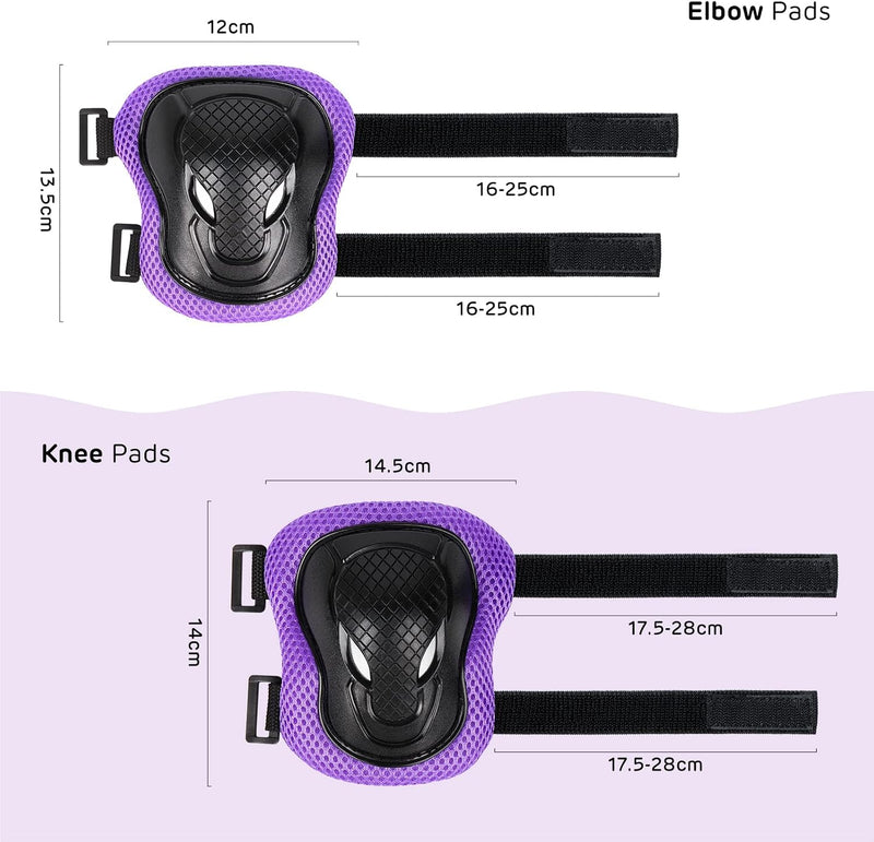 Laad afbeelding in Galerijviewer, Kids Helm en Pads Set Leeftijd 5-15 Jaar Kids Skateboard Helm Kniebeschermers Elleboog Pads Pols Pads voor Roller Scooter Fietsen Schaatsen
