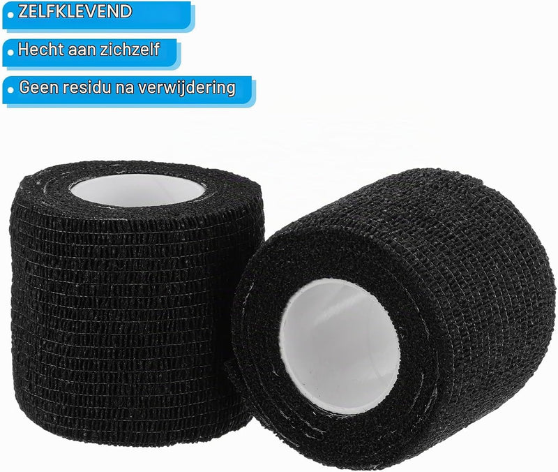 Chargez l'image dans la visionneuse de la galerie, Zelfklevende camouflageband 4 rollen 5 cm breed zwart – camo tape – outdoor accessoires
