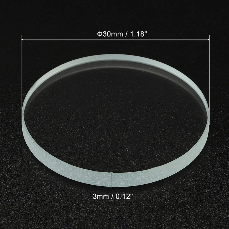 Load image into Gallery viewer, Zaklamp glazen lenzen 50 x 2 mm 2 stuks transparant – gehard glas – LED zaklamp onderdelen
