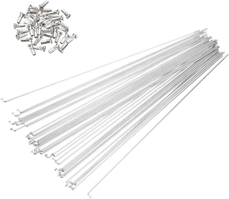 Chargez l'image dans la visionneuse de la galerie, Fietsspaken 36 stuks 14G 170 x 2 mm van roestvrij staal met messing nippels – J-bend spaken – fietsonderdelen
