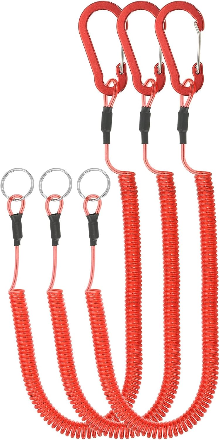 Laden Sie das Bild in Galerie -Viewer, Spiraalkoorden 3 stuks uitschuifbaar tot 150 cm met clip groen – veiligheidslijnen – outdoor accessoires
