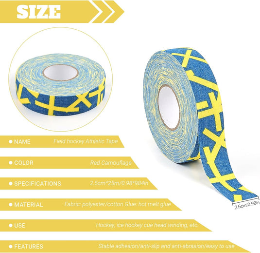 Antislip ijshockeytape 2,5 cm x 25 m voor grip en sportmateriaal