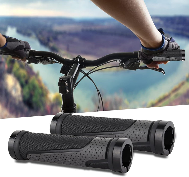 Load image into Gallery viewer, Fietshandvatten set 22 mm zwart antislip
