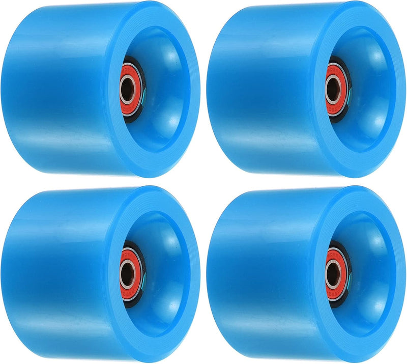 Chargez l'image dans la visionneuse de la galerie, Longboard wielen 70 x 51 mm 78A met ABEC-9 lagers 4 stuks blauw – cruiser skateboard wielen

