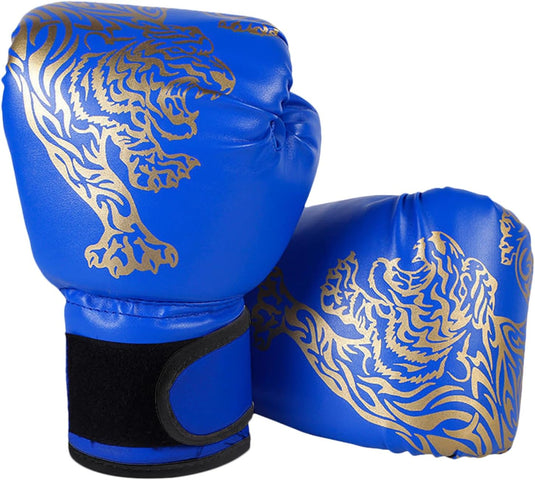 Kinder bokshandschoenen 6 oz blauw