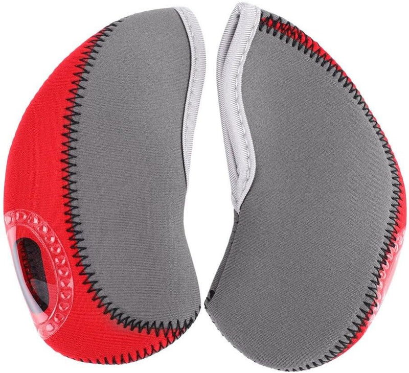 Load image into Gallery viewer, Golfijzer beschermhoezen 10 stuks van neopreen met transparant nummervenster – iron covers – golfclubonderhoud
