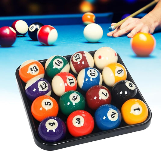 Biljartballen dienblad voor 16 ballen zwart