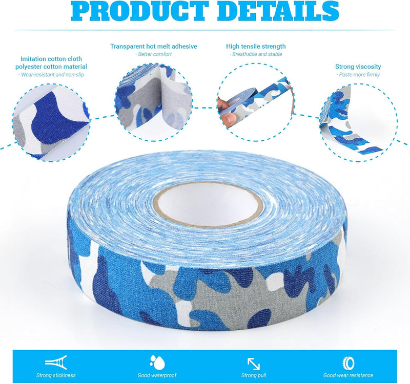 Laad afbeelding in Galerijviewer, Antislip ijshockeytape 2,5 cm x 25 m voor grip en sportmateriaal
