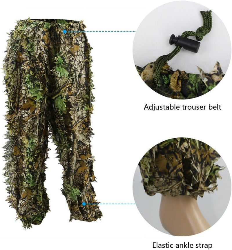 Laad afbeelding in Galerijviewer, Zicac 3D camouflage kostuum Ghillie jungle ghillie camouflage kostuum Woodland jachtkleding party verduistering
