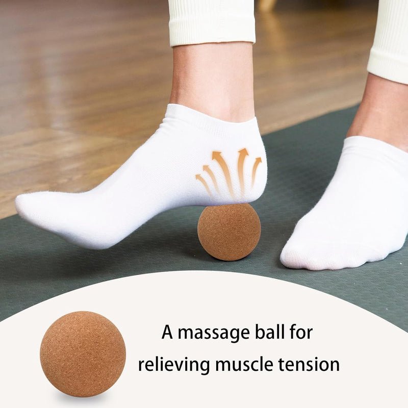 Load image into Gallery viewer, Kurk massageballen set van 2 stuks 6 cm
