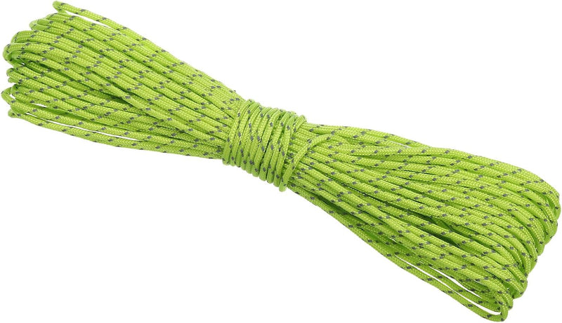Laden Sie das Bild in Galerie -Viewer, Reflecterend tentkoord 20 meter x 2 mm fluorescerend groen – scheerlijn – camping touw
