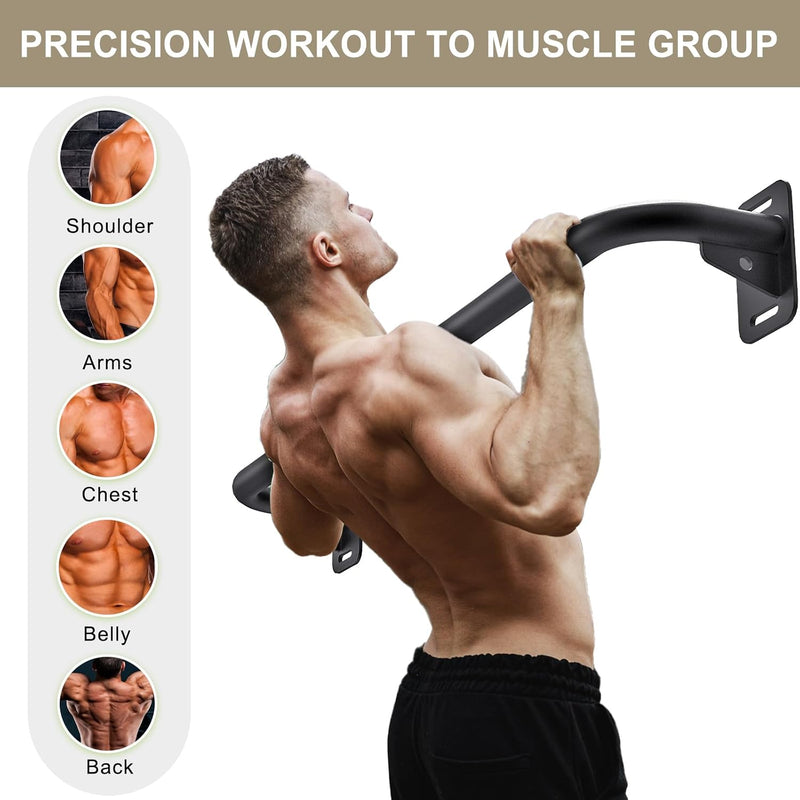Chargez l'image dans la visionneuse de la galerie, Optrekstang 95 cm voor wand plafond en balk tot 227 kg – pull-up bar – krachttraining
