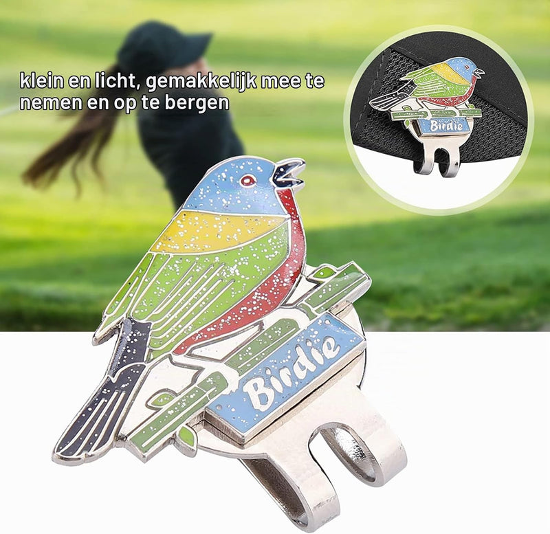 Chargez l'image dans la visionneuse de la galerie, Magnetische golfbal marker met roestvrijstalen petclip en decoratief ontwerp – balmarker – golfaccessoires
