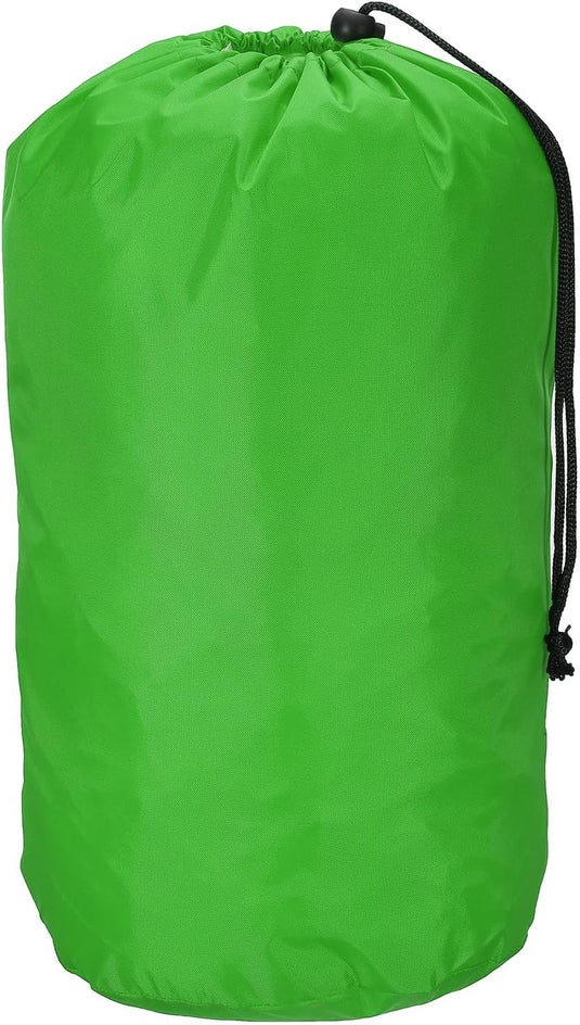 Waterdichte opbergzak 16 x 32 cm met trekkoord zwart – stuff sack – camping accessoires