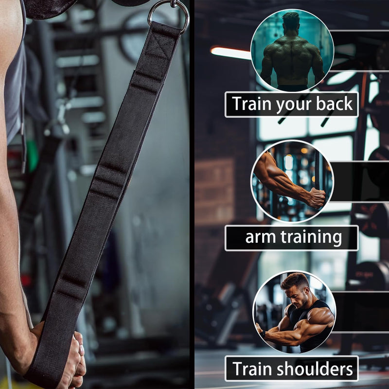 Laden Sie das Bild in Galerie -Viewer, triceps touw fitness apparatuur, krachttraining Spantouw wordt geleverd met opbergtas, Triceps-trainer voor lat pulldowns, geschikt voor triceps krachttraining gym accessoire
