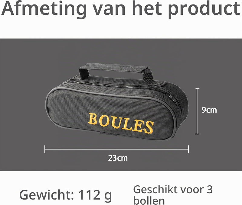 Charger l’image dans la visionneuse de galerie, Sac de transport pour jeu de boules, pour 8 boules, en nylon résistant à l’eau avec bandoulière réglable – sac de rangement pour pétanque – accessoires de boules
