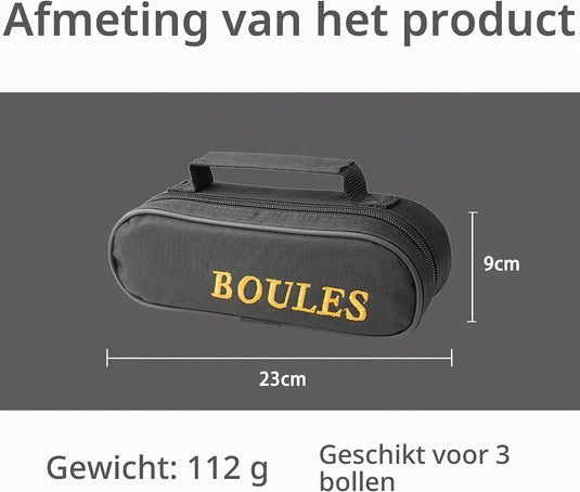 Sac de transport pour jeu de boules, pour 8 boules, en nylon résistant à l’eau avec bandoulière réglable – sac de rangement pour pétanque – accessoires de boules