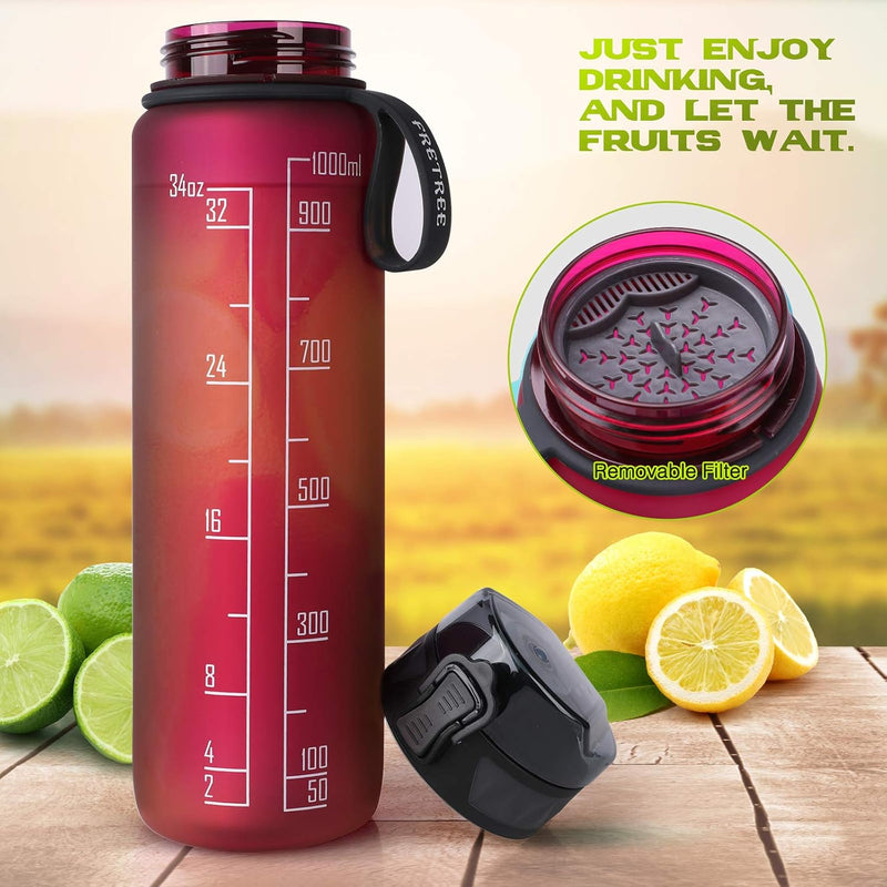 Laden Sie das Bild in Galerie -Viewer, Drinkfles 1 liter BPA-vrij met antislip grip en lekvrije sluiting – waterfles – sportfles
