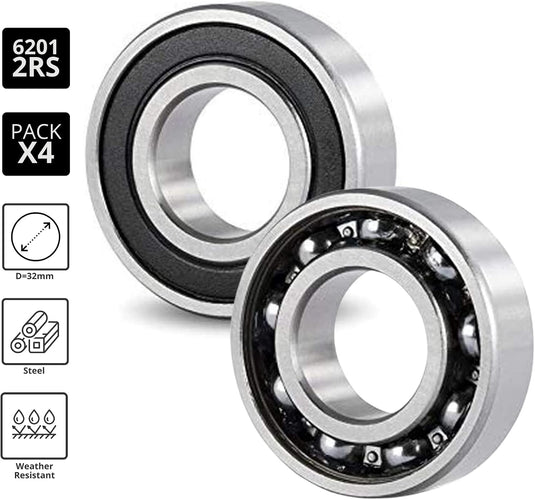 Kogellagers 6006-2RS set van 5 30 x 55 x 13 mm