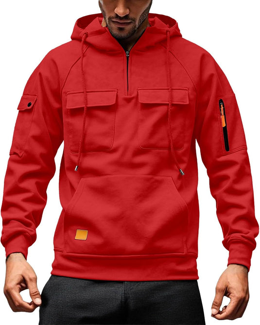 Heren hoodie met capuchon en kangoeroezak voor de winter – sweater – capuchontrui