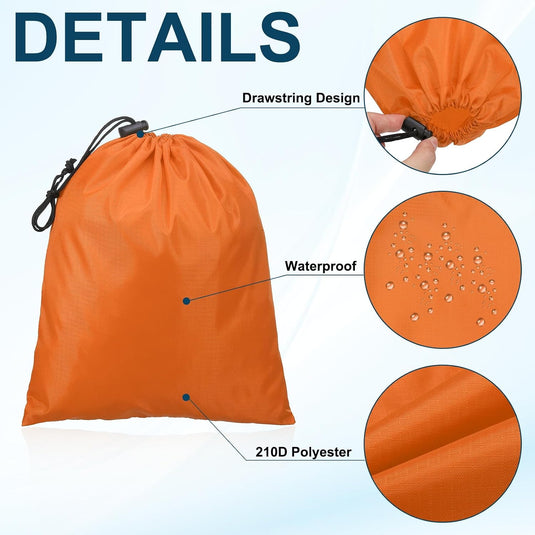 Opbergzakken met trekkoord 35 x 40 cm 6 stuks – waterbestendige reiszakken