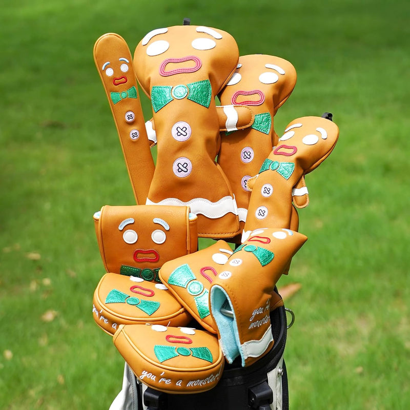 Carica immagine in Galleria Viewer, Divertente copertura protettiva per mazza da golf con design Monster Cookie per driver e legni da fairway - copritesta da golf - regalo per golfisti
