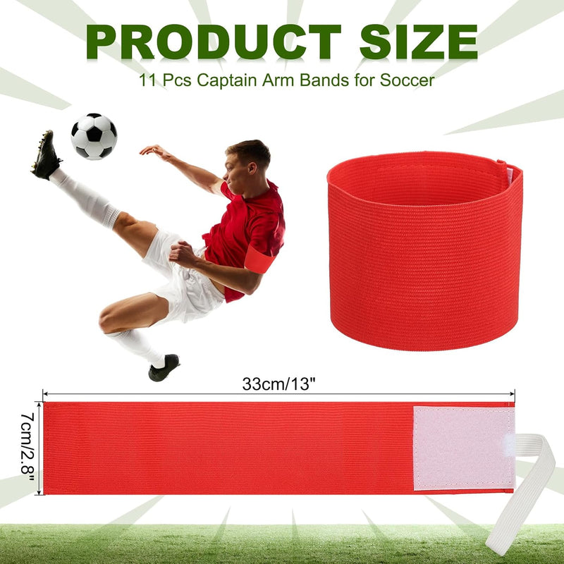 Load image into Gallery viewer, Aanvoerdersbanden 11 stuks verstelbaar 33 x 7 cm – captain armbanden – voetbal accessoires
