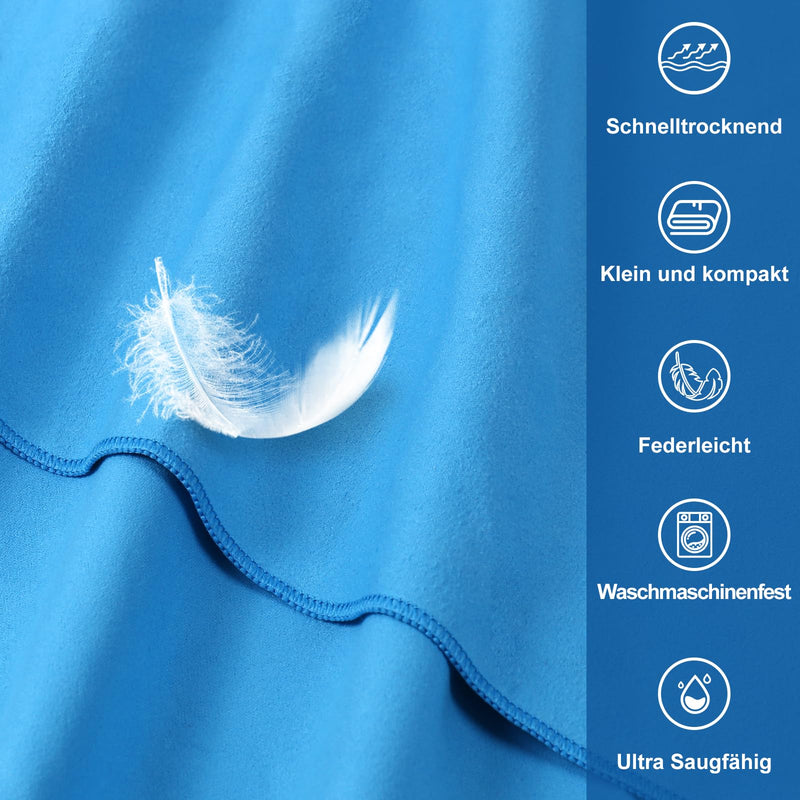 Laden Sie das Bild in Galerie -Viewer, Fitnesshanddoek Microvezel 120x50 cm Sneldrogend met Ritsvak – Sporthanddoek – Reishanddoek
