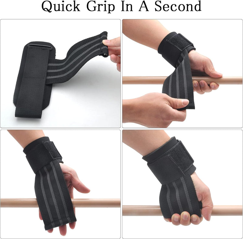 Laad afbeelding in Galerijviewer, TNSLAND liftingstraps voor krachttraining, polsbandages voor fitness, bodybuilding, powerlifting, crossfit en gymaccessoires
