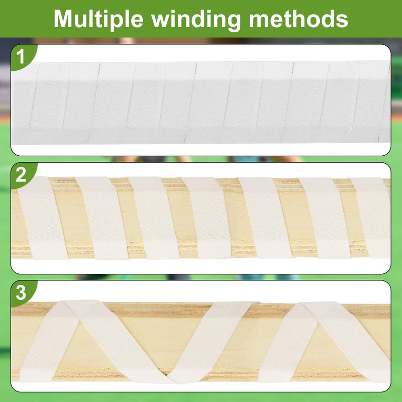 Laad afbeelding in Galerijviewer, PEUTIER 12pcs Lacrosse Stick Tapes, Cotton Lacrosse Tape 1in and 1/2in Non-Precut Hockey Stick Grip Tapes Sweat-Absorbent Lacrosse Stick Grip Tape for Lacrosse Golf Baseball Bats White Bar Cloth Tape
