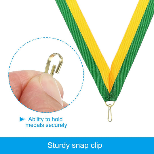 Medaille neklinten 10 stuks 44 x 2,5 cm met klikclip – award linten – sport accessoires