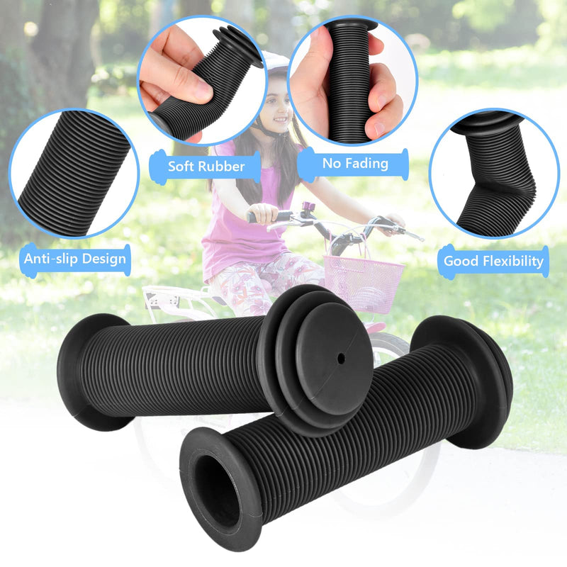 Load image into Gallery viewer, URAQT Bicycle Handlebar Grips, 1 Pair of Children's Bicycle Grips, Non-slip Children's Bicycle Grips 22mm Handlebar Grips Impact Protection, Rubber Handles for Scooters Tricycles Children's Balance
