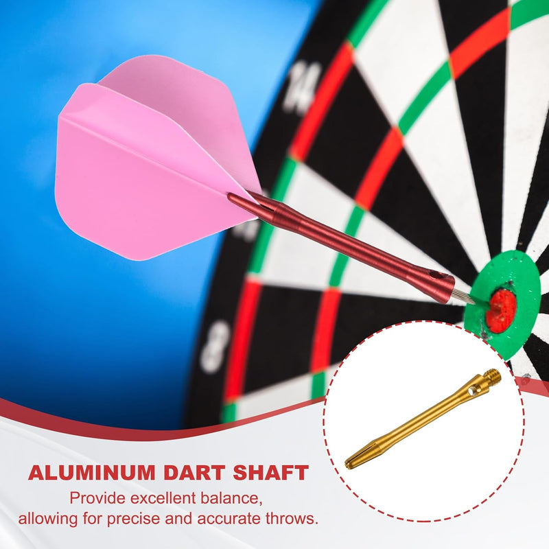 Laden Sie das Bild in Galerie -Viewer, Dartschachten 4 stuks 45 mm van aluminium geel met 2BA schroefdraad – dart shafts – dart accessoires
